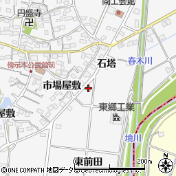 愛知県愛知郡東郷町春木東前田周辺の地図