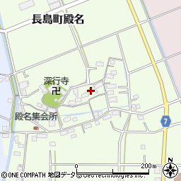 三重県桑名市長島町殿名766周辺の地図