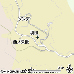 愛知県豊田市上佐切町（境田）周辺の地図