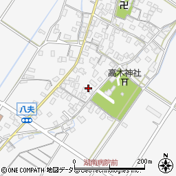 滋賀県野洲市八夫1450周辺の地図