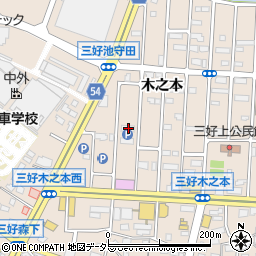 愛知県みよし市三好町木之本32周辺の地図