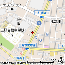 愛知県みよし市三好町木之本5周辺の地図