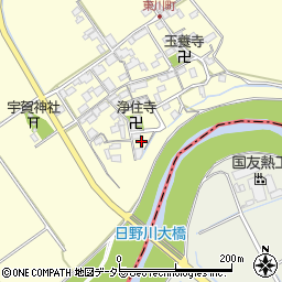 滋賀県近江八幡市東川町561周辺の地図