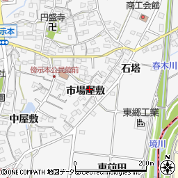 愛知県愛知郡東郷町春木市場屋敷1187周辺の地図