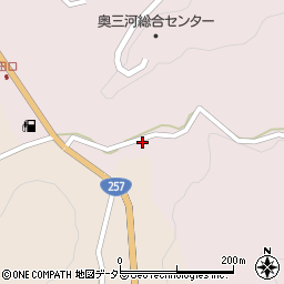 愛知県設楽町（北設楽郡）田口（松洞）周辺の地図