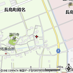 三重県桑名市長島町殿名801周辺の地図