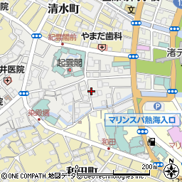 静岡県熱海市昭和町周辺の地図