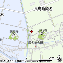 三重県桑名市長島町殿名693周辺の地図