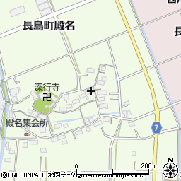 三重県桑名市長島町殿名768周辺の地図