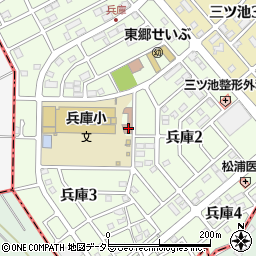 愛知県愛知郡東郷町兵庫周辺の地図