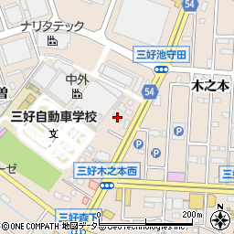 愛知県みよし市三好町木之本4周辺の地図