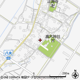 滋賀県野洲市八夫1457-1周辺の地図
