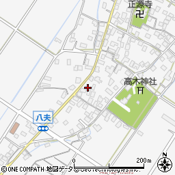 滋賀県野洲市八夫1412-2周辺の地図