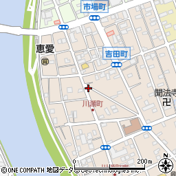静岡県沼津市吉田町周辺の地図