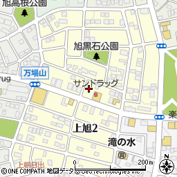 愛知県名古屋市緑区上旭周辺の地図