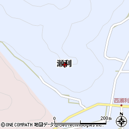 兵庫県丹波篠山市瀬利周辺の地図
