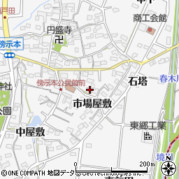愛知県愛知郡東郷町春木市場屋敷1194周辺の地図