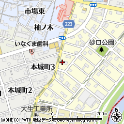愛知県名古屋市南区砂口町196周辺の地図