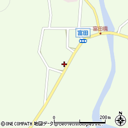 兵庫県丹波市山南町小野尻富田602-3周辺の地図