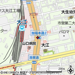 加福本通２周辺の地図