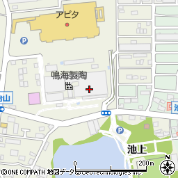鳴海製陶株式会社　産業器材営業部・製造部周辺の地図