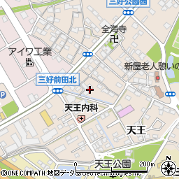 愛知県みよし市三好町前田周辺の地図