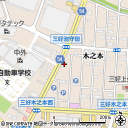 愛知県みよし市三好町木之本26周辺の地図