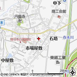 愛知県愛知郡東郷町春木市場屋敷1206周辺の地図