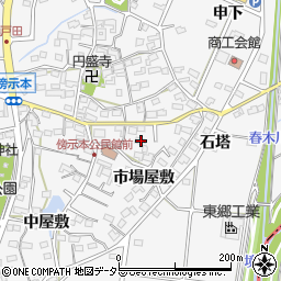 愛知県愛知郡東郷町春木市場屋敷1199周辺の地図