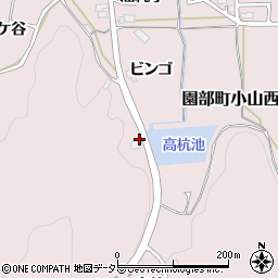 京都府南丹市園部町小山西町高杭周辺の地図