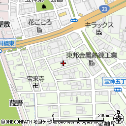 トクデンコスモ株式会社　宝神工場周辺の地図