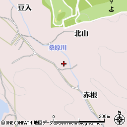 愛知県豊田市市木町赤根周辺の地図