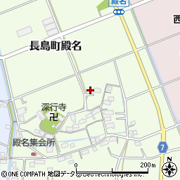 三重県桑名市長島町殿名783周辺の地図