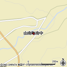 兵庫県丹波市山南町南中周辺の地図