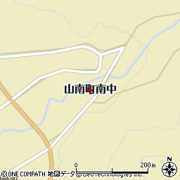兵庫県丹波市山南町南中周辺の地図