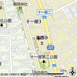 名古屋市立港西小学校周辺の地図