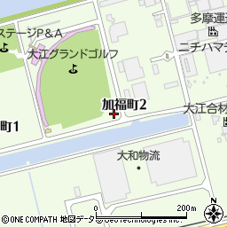 愛知県名古屋市南区加福町2丁目周辺の地図
