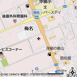 トヨタレンタリース静岡Ｒ１３６三島梅名店周辺の地図