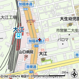 名古屋大江郵便局周辺の地図
