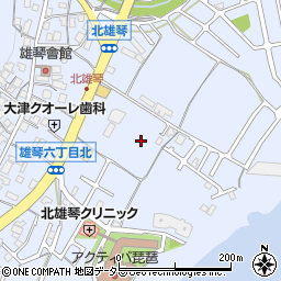 滋賀県大津市雄琴6丁目14周辺の地図