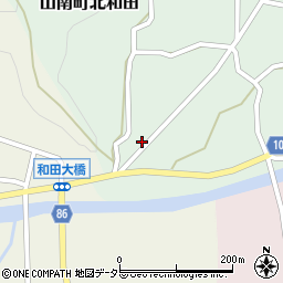 兵庫県丹波市山南町北和田1042周辺の地図