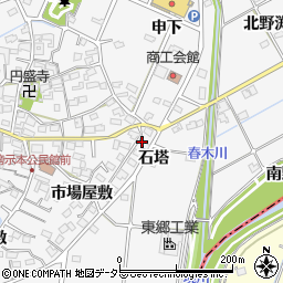 愛知県愛知郡東郷町春木市場屋敷1224周辺の地図