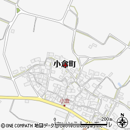 滋賀県東近江市小倉町周辺の地図