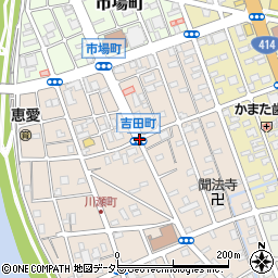 吉田町周辺の地図