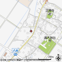 滋賀県野洲市八夫1405-1周辺の地図