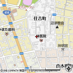 沼津本郷郵便局周辺の地図