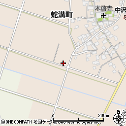 滋賀県東近江市蛇溝町2117周辺の地図