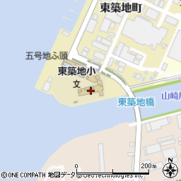 名古屋市立東築地小学校　トワイライトスクール周辺の地図