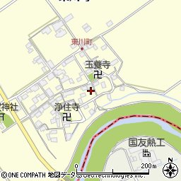 滋賀県近江八幡市東川町546周辺の地図