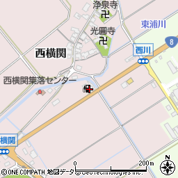 滋賀県蒲生郡竜王町西横関173周辺の地図
